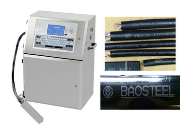 China Máquina industrial do codificador do Inkjet de Digitas da tinta branca para o cabo/cosméticos do PVC fornecedor