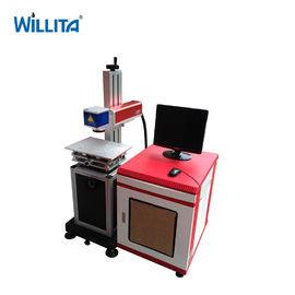 China máquina de impressão de aço inoxidável do laser do tampo da mesa da linha central da máquina 3 da marcação do laser da fibra 50w fornecedor
